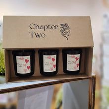Load image into Gallery viewer, MINIATURE TRIO CANDLE SET - THE LOVE COLLECTION