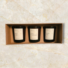 Load image into Gallery viewer, MINIATURE TRIO CANDLE SET - THE FESTIVE COLLECTION