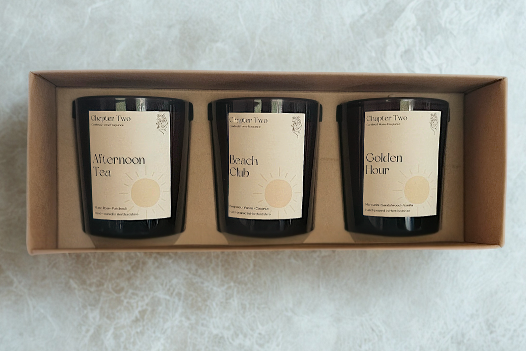 MINIATURE TRIO CANDLE SET - SUMMER EDITION